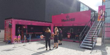 Customised container Statement for Mark Hill festival activation