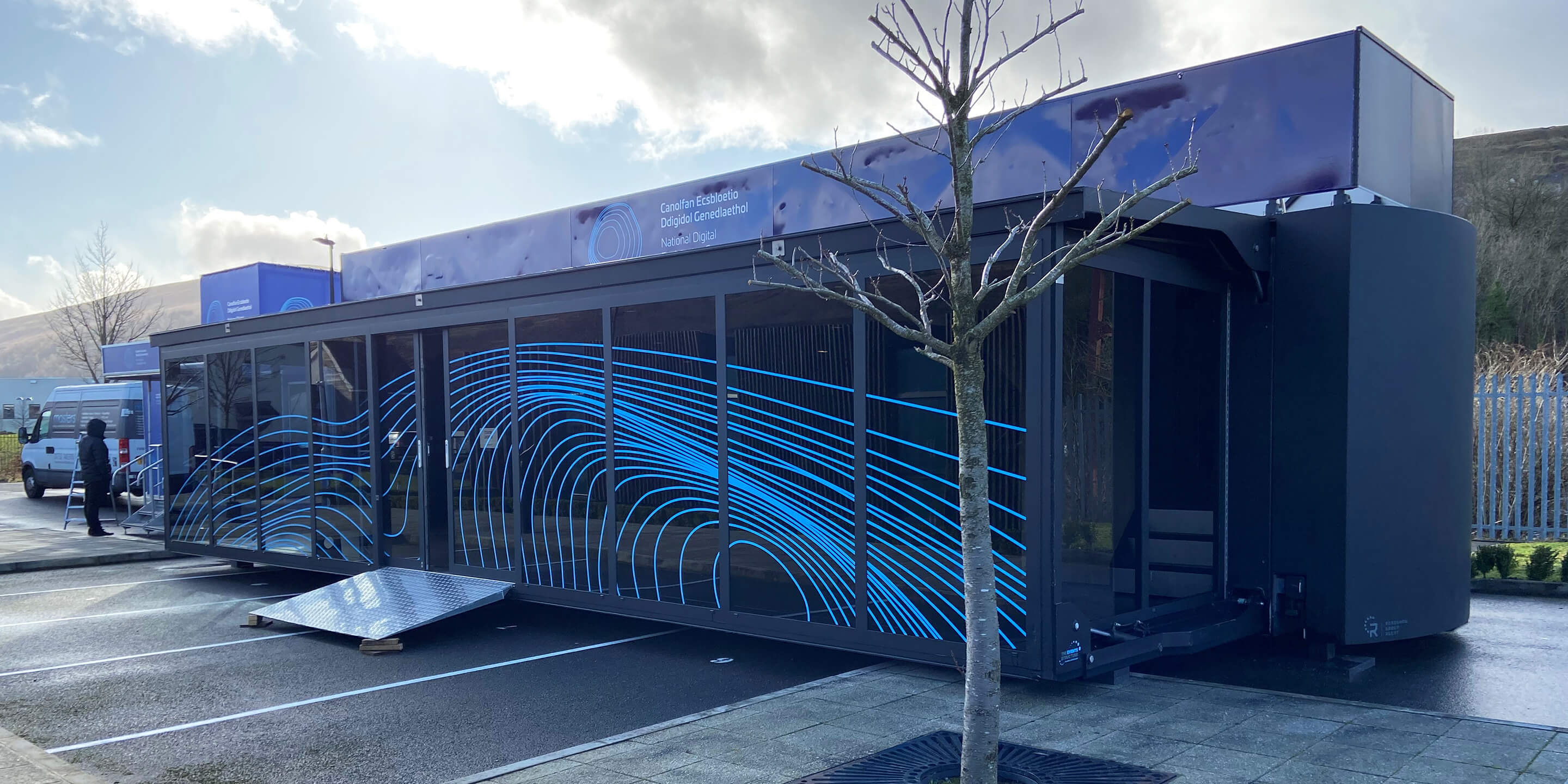 National Digital Exploration Centre pop-up event with Pursuit mobile showroom