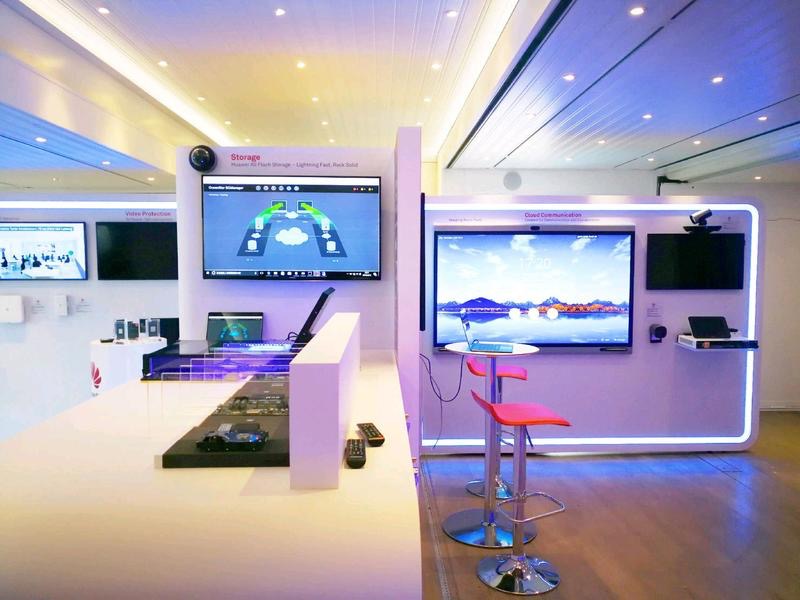 Inside Apollo exhibition trailer and roadshow truck for hire