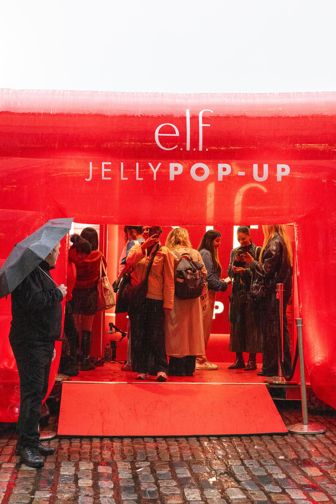 elf jelly activation gallery plus shipping container conversion with inflatable outside