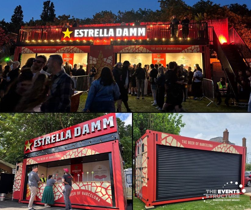 Estrella branded container activation across UK festivals