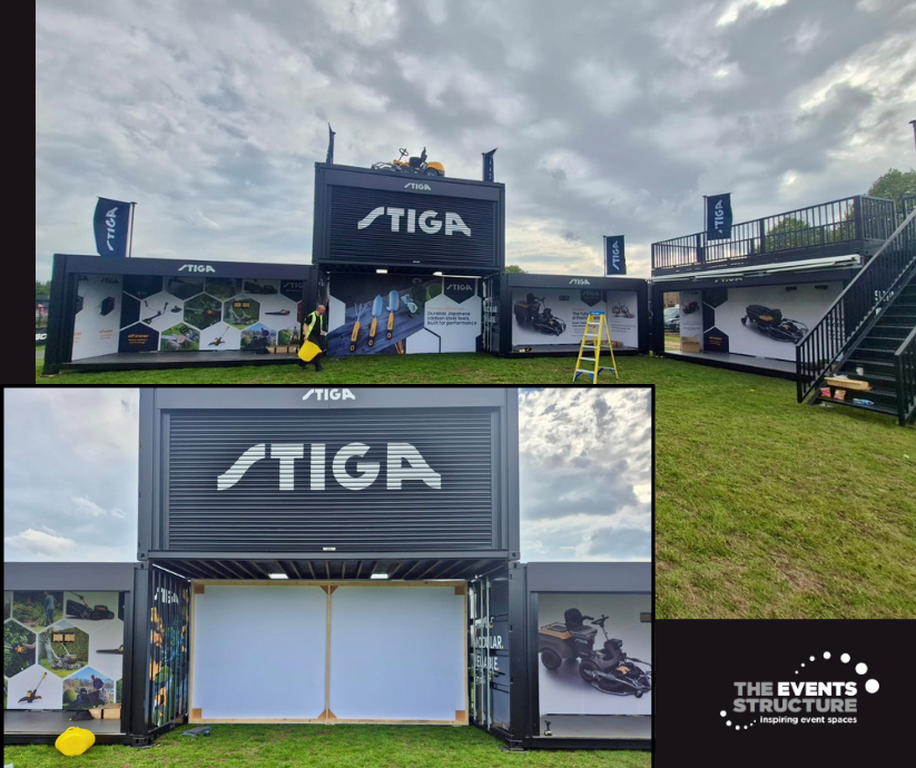 STIGA multi-container experiential showcase at GroundsFest