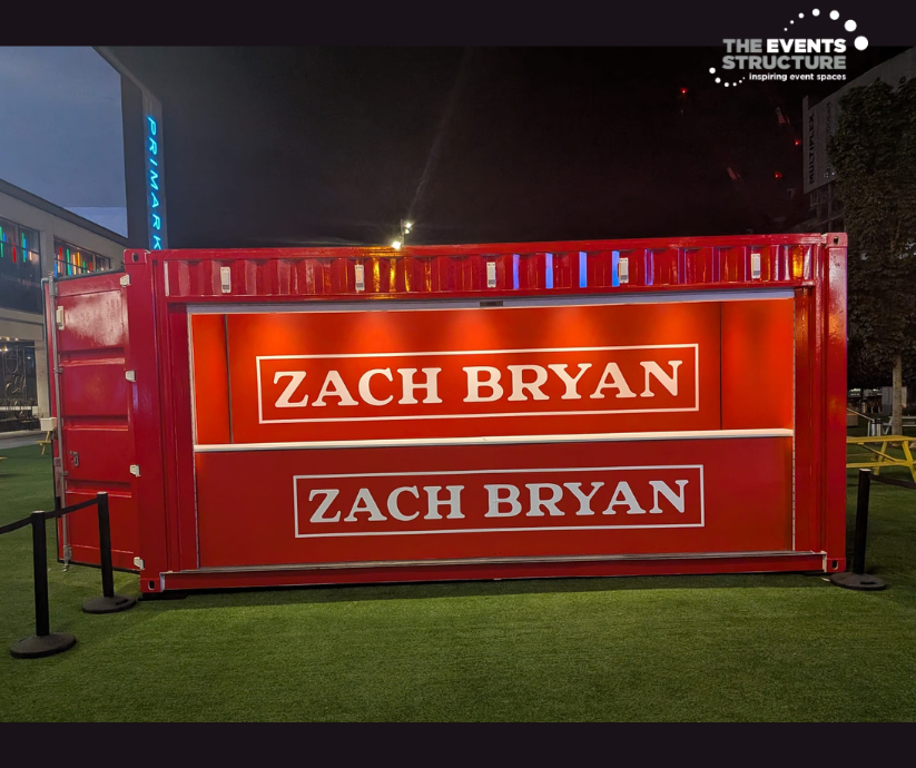 Zach Bryan minimalist pop-up store activation at Westfield London