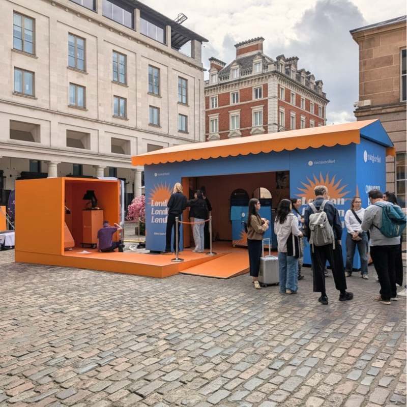  Sunglass Hut activation with catwalk and GlamBOT experience in Covent Garden