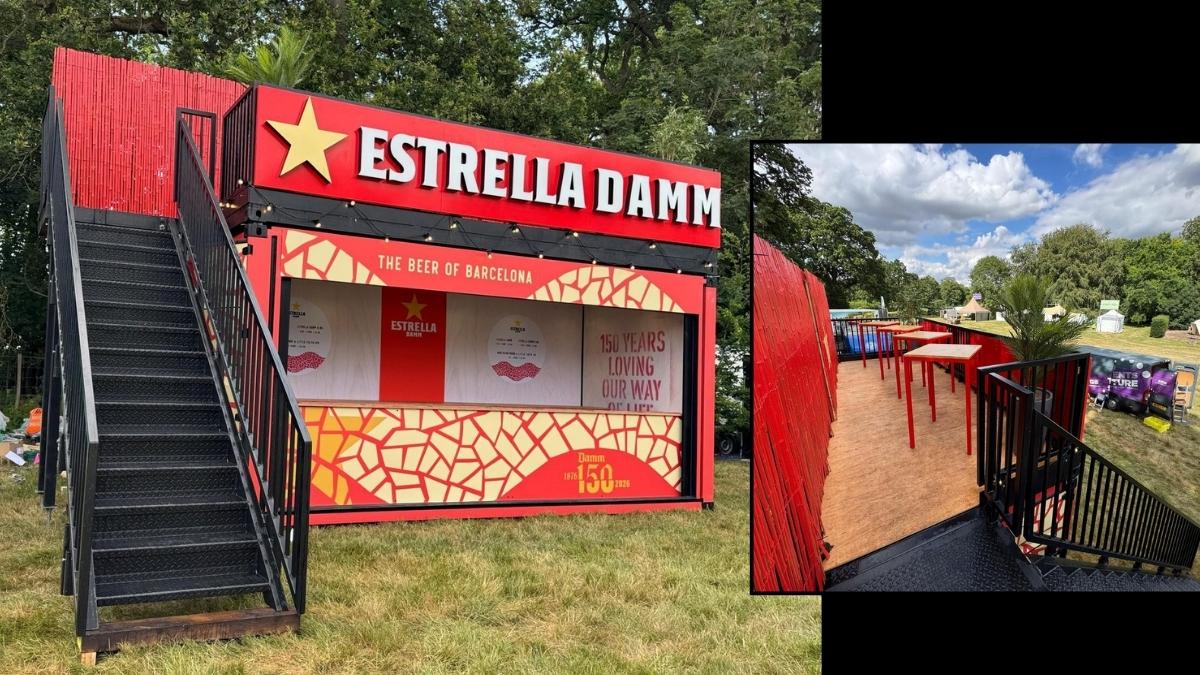 Single Impact Plus festival bar for Estrella at Tofte Manor