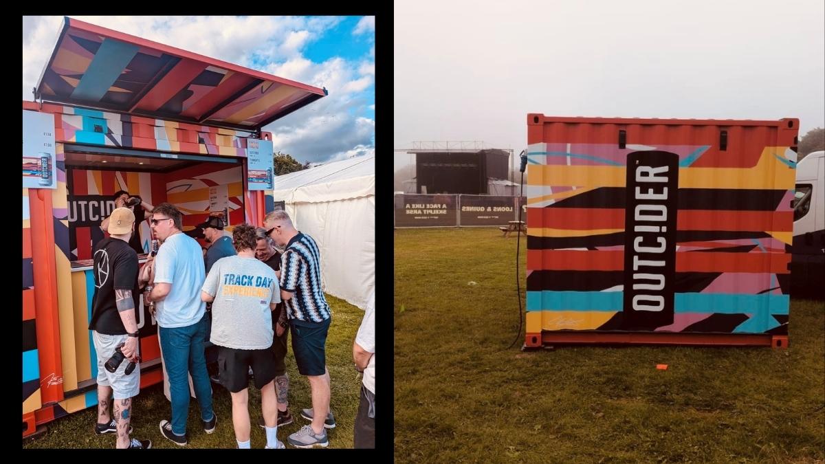 Boutique festival bar for OutCider at Granite City Festival