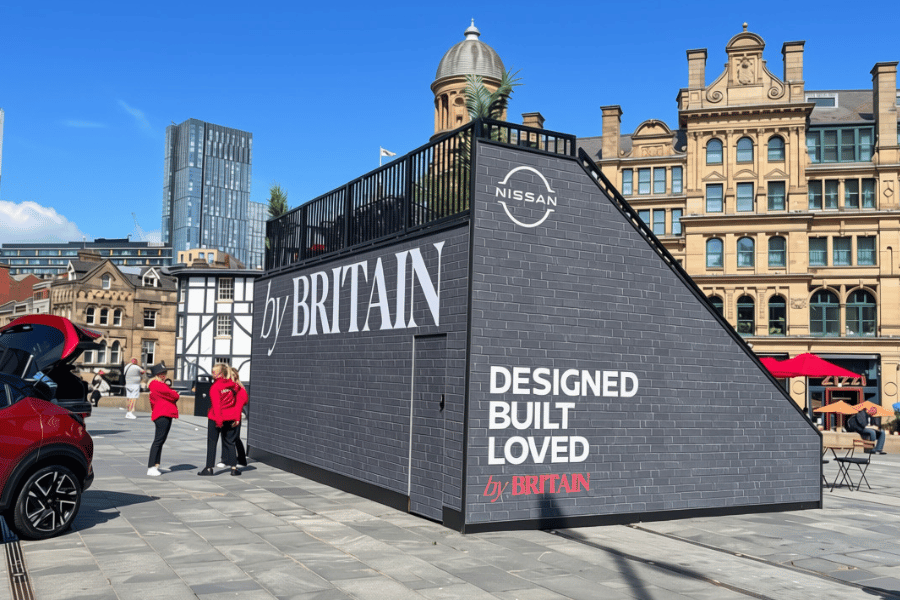 Nissan roadshow activation for Fusion 2K using the Impact Plus structure