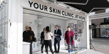 Shipping container conversions Gallery Plus container for Boots No7 Skin Clinic activation
