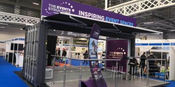Customised container Showroom branded and showcased at Event Production Show