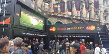 Event shipping container Statement for Mastercard activation available for hire