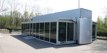 Exterior of mobile showroom available for hire or purchase 