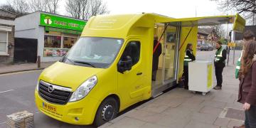 Self-drive exhibition units Ranger promotional vehicle for London Crossrail promotion