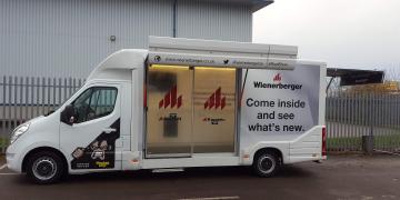 Self-drive exhibition unit and promotional vehicle Ranger for Weinerberger promotional tour