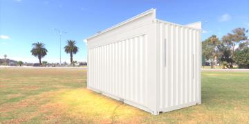 Shipping container conversions Versatile event container closed