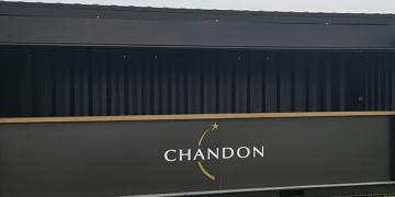 Chandon shipping container conversion bar available for hire