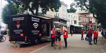 Which? self-drive Ranger exhibition trailer bad broadband promotional vehicle tour