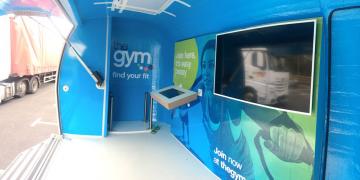 The Gym Group Explorer exhibition unit roadshow tour