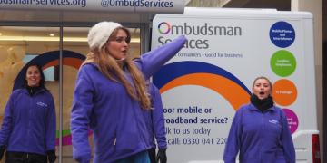 The Ranger promotional vehicle on tour with Ombudsman Services 
