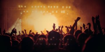 crowd enjoying music festival exhibition trailer 