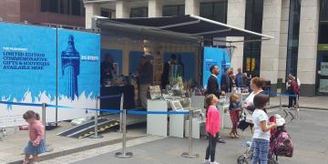 city of london customised container celebrating the anniversary of the Great Fire of London