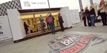 pop-up shipping container conversion for events