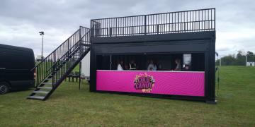 Cold Candy shipping container brand activation pop-up candy shop using Impact customised container