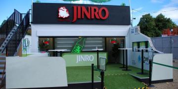 jinro shipping container conversion brand activation festival multi deck impact customised container