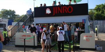 jinro shipping container conversion mobile bar festival activation container bar