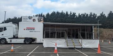 EGGER partners with James Lathan for B2B UK Discovery exhibition trailer roadshow tour, visiting partners and showcasing new product solutions