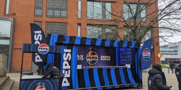 Pepsi shipping container conversion gallery plus product sampling campaign 