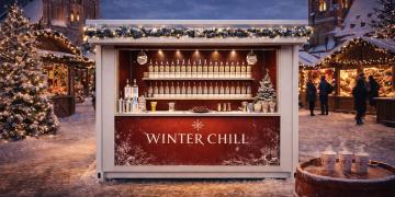 pop up bar hire at Christmas market